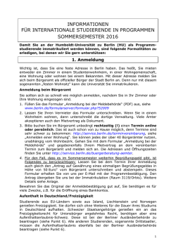 Infoblatt SS 2016 dt - HU International - Hu