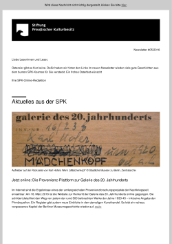 PDF (241 KB, nicht barrierefrei) - Stiftung Preußischer Kulturbesitz