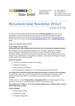 Weiterlesen - McCormick Solar