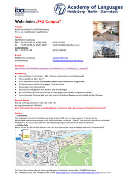 Wohnheim &bdquo;F+U Campus&ldquo;
