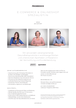 e-commerce & onlineshop spezialist/in