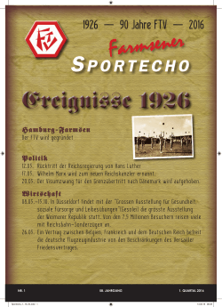 Sportecho - Farmsener Turnverein von 1926 e.V.