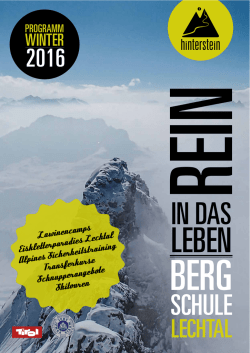 Jahresprogramm 2016