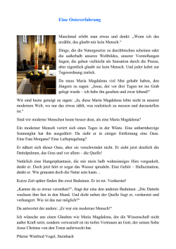 Gedanken zum April - Pastoralverbund Hessisches Kegelspiel