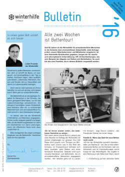 Bulletin - Winterhilfe Schweiz