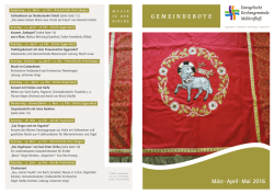 Die Verspottung Jesu - Evangelische Kirchengemeinde M&uuml;hlenflie&szlig;