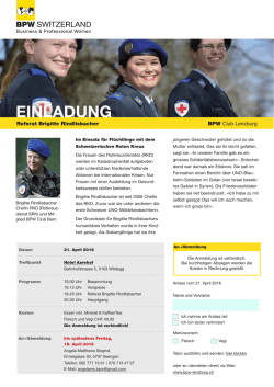 einladung - BPW Lenzburg