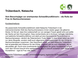 Tr&uuml;benbach, Natascha - Universit&auml;tslehrgang Jagdwirt/in