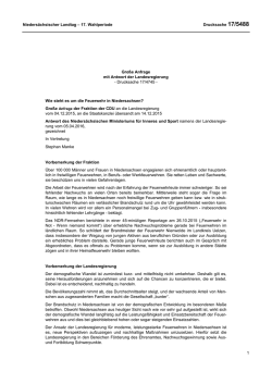 Drucksachen allgemein - Nieders&auml;chsischer Landtag