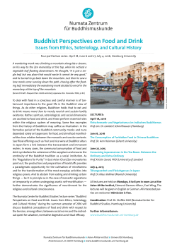 Buddhist Perspectives on Food and Drink