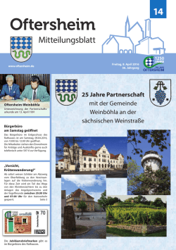 25 Jahre Partnerschaft mit der Gemeinde