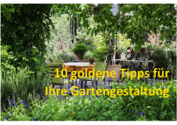 10 goldene Tipps für Ihre Gartengestaltung - Götterfunken