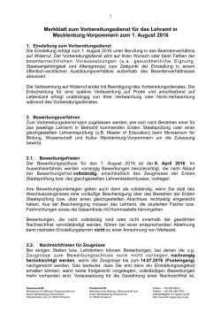 Merkblatt zum Vorbereitungsdienst als PDF herunterladen