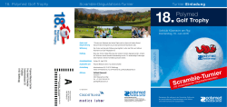 Golf Trophy Flyer  - Polymed Medical Center