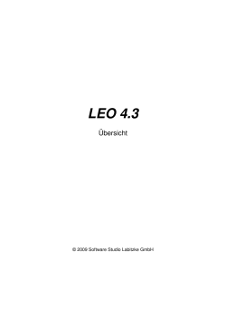 LEO 4.3 - Software Studio Labitzke