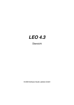 LEO 4.3 - Software Studio Labitzke