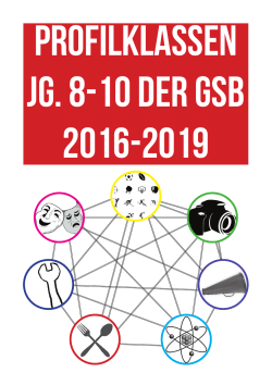 Profilbroschüre Jg. 8–10 für 2016 bis 2019