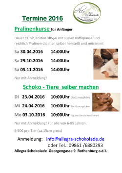 PDF mit Terminen
