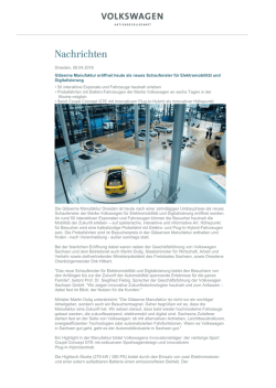Gl&auml;serne Manufaktur er&ouml;ffnet heute als neues