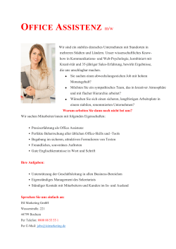 OFFICE ASSISTENZ m/w