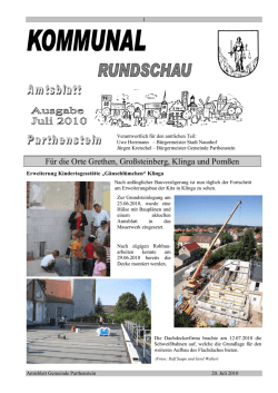 Gemeinde Parthenstein | Grethen &ndash; Gro&szlig;steinberg &ndash; Klinga &ndash; Pom&szlig;en
