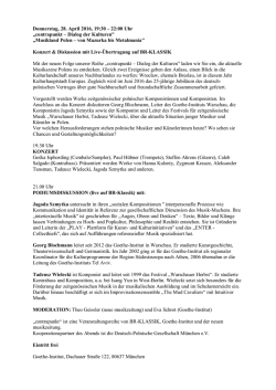 Pressetext - Deutsch-Polnische Gesellschaft München