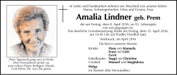 Amalia Lindner geb. Prem