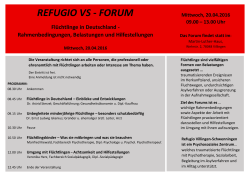 refugio vs - forum - Flüchtlingsrat Baden