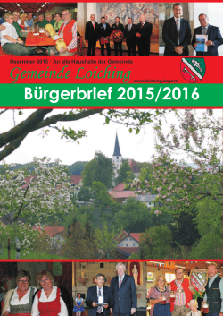 Bürgerbrief 2015 - Gemeinde Loiching