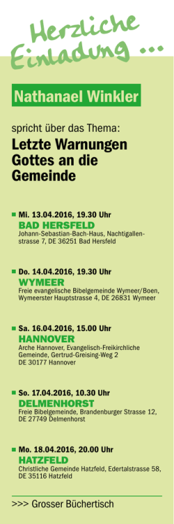 Herzliche Einladung &hellip;
