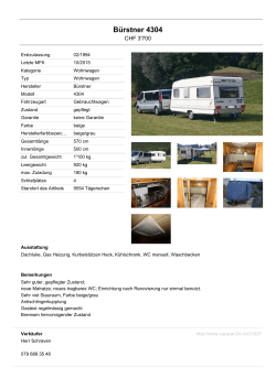 Bürstner 4304 - caravan24.ch