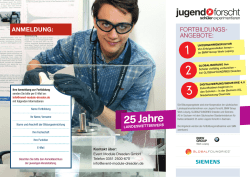 Jugend Forscht 2016