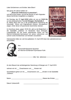 Informationen - Heinrich-Schliemann