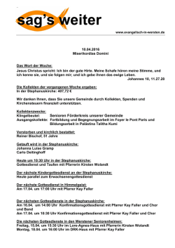 lesen - Evangelische Kirchengemeinde Düsseldorf