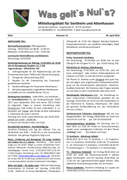 Mitteilungsblatt für Sontheim und Attenhausen