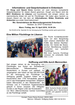 Informations- und Gesprächsabend in Enkenbach Eine Million