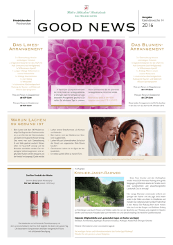 Good News - Wald & Schlosshotel Friedrichsruhe