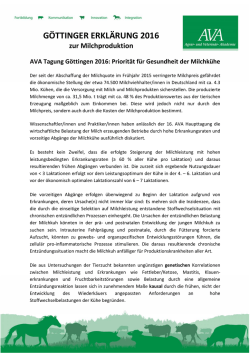 g&ouml;ttinger erkl&auml;rung 2016 - Agrar- und Veterin&auml;r