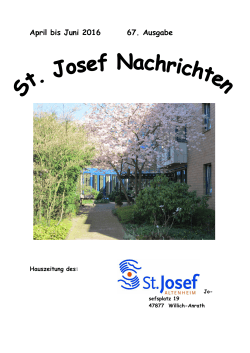 Ausgabe 67 - St. Josef Altenheim Willich