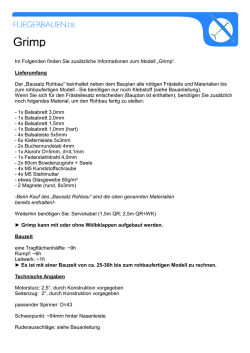 Grimp Datenblatt - Fliegerbauen.de