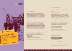Interkulturelle Stadtf&uuml;hrungen 2016