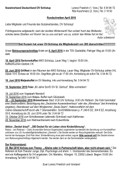 Rundschreiben April - SOVD Kreisverband Lübeck