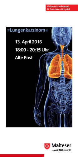 Lungenkarzinom - Strahlentherapie in Flensburg