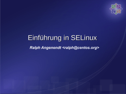 Einführung in SELinux