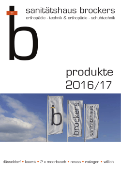 Katalog2016Endversion .indd - Sanitätshaus Brockers GmbH