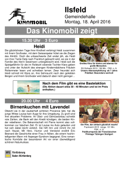 Ilsfeld Das Kinomobil zeigt