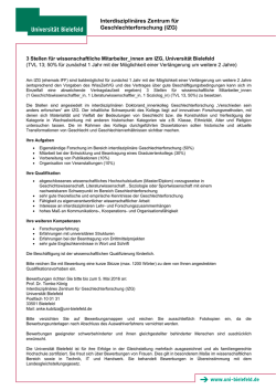 IZG Ausschreibung 3 wiss. MA 2016