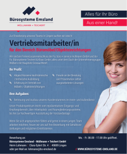 erfahren - Bürosysteme Emsland | Müllmann + Teichert