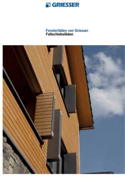 Griesser. Faltschiebel&auml;den