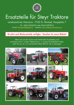 Steyr Ersatzteile - Oldtimer Hiermann